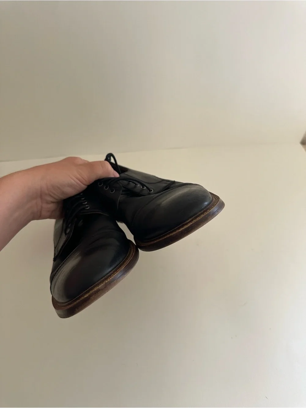 Blake McKay T9 black leather cap-toe oxford